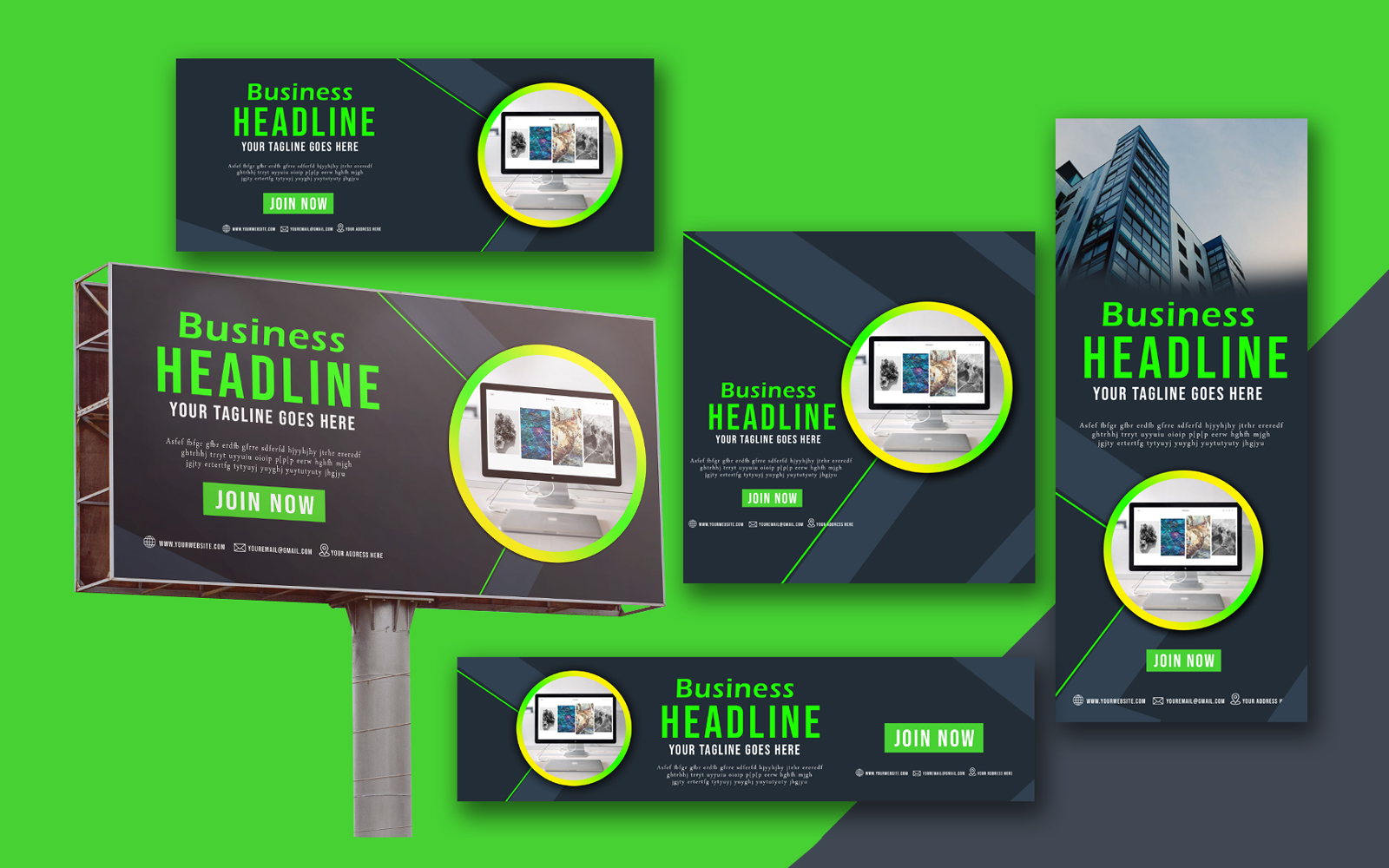 Corporate Business Template Green