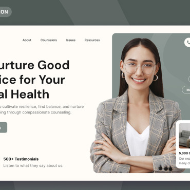 Counselling Service UI Elements 402053