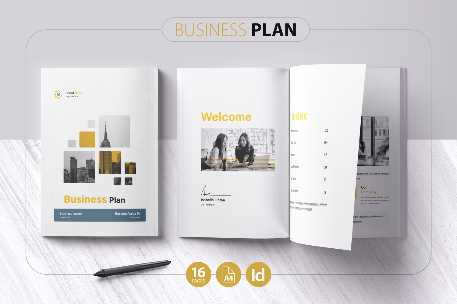 Business Plan - Brochure Template 2
