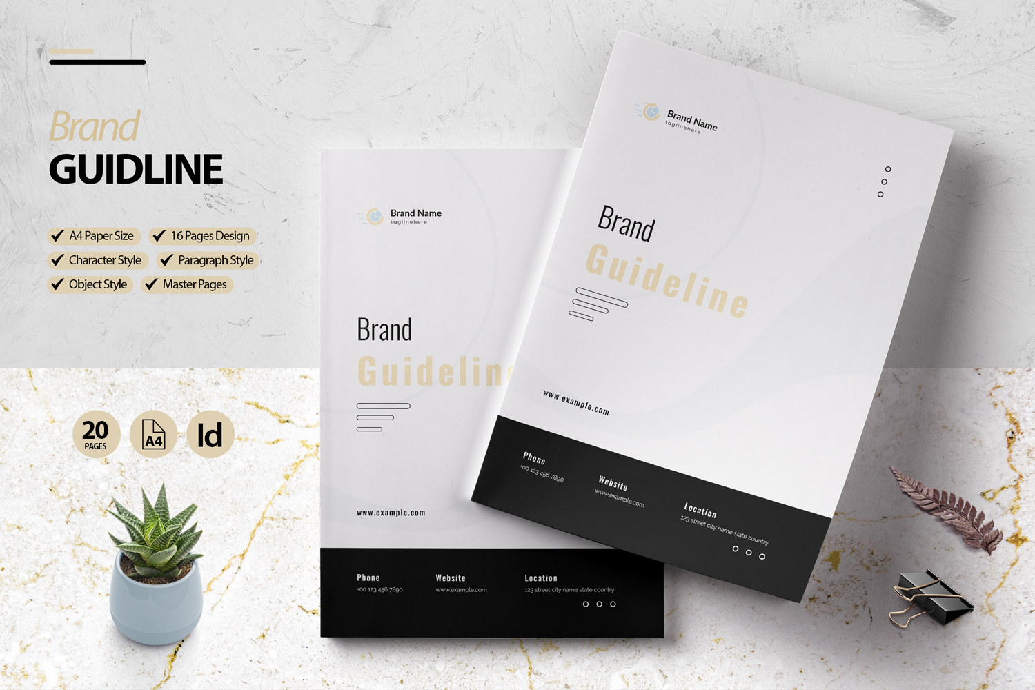 Brand Guideline - 20 Pages Design Template