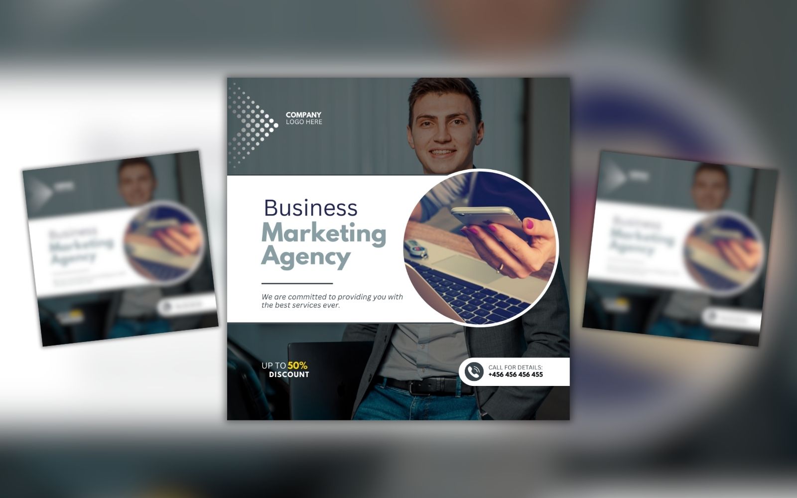 Business Marketing Agency Canva Design Template