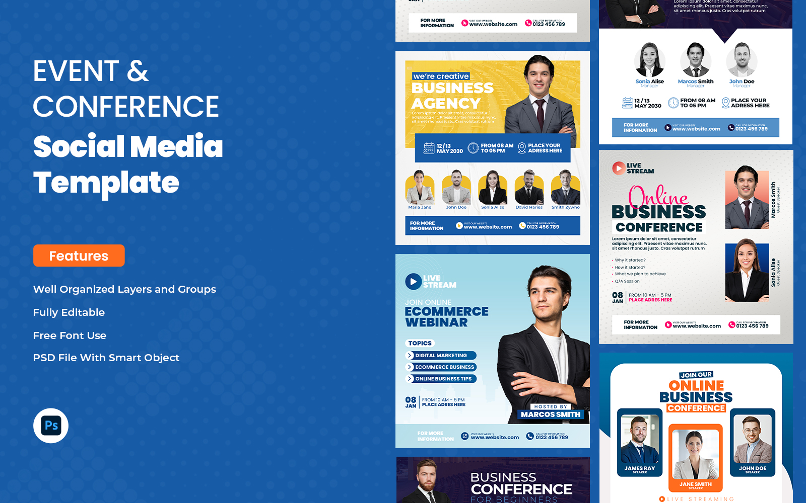 Event & Conference Social Media Template