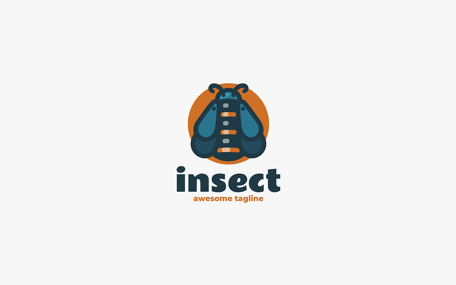 Insect Simple Mascot Logo 1