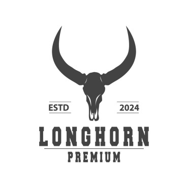 Skull Longhorn Logo Templates 402356