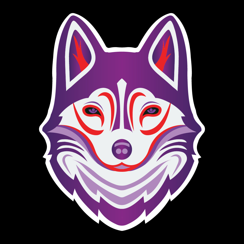 Husky mascot logo template