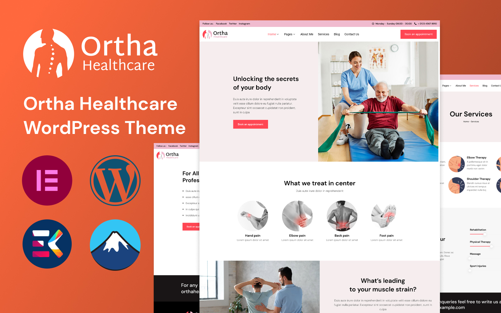 Ortha Healthcare WordPress Theme
