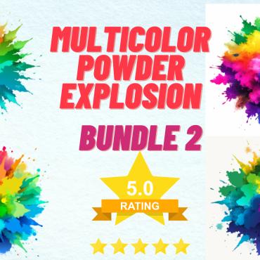 Multicolor Powder Vectors Templates 402607