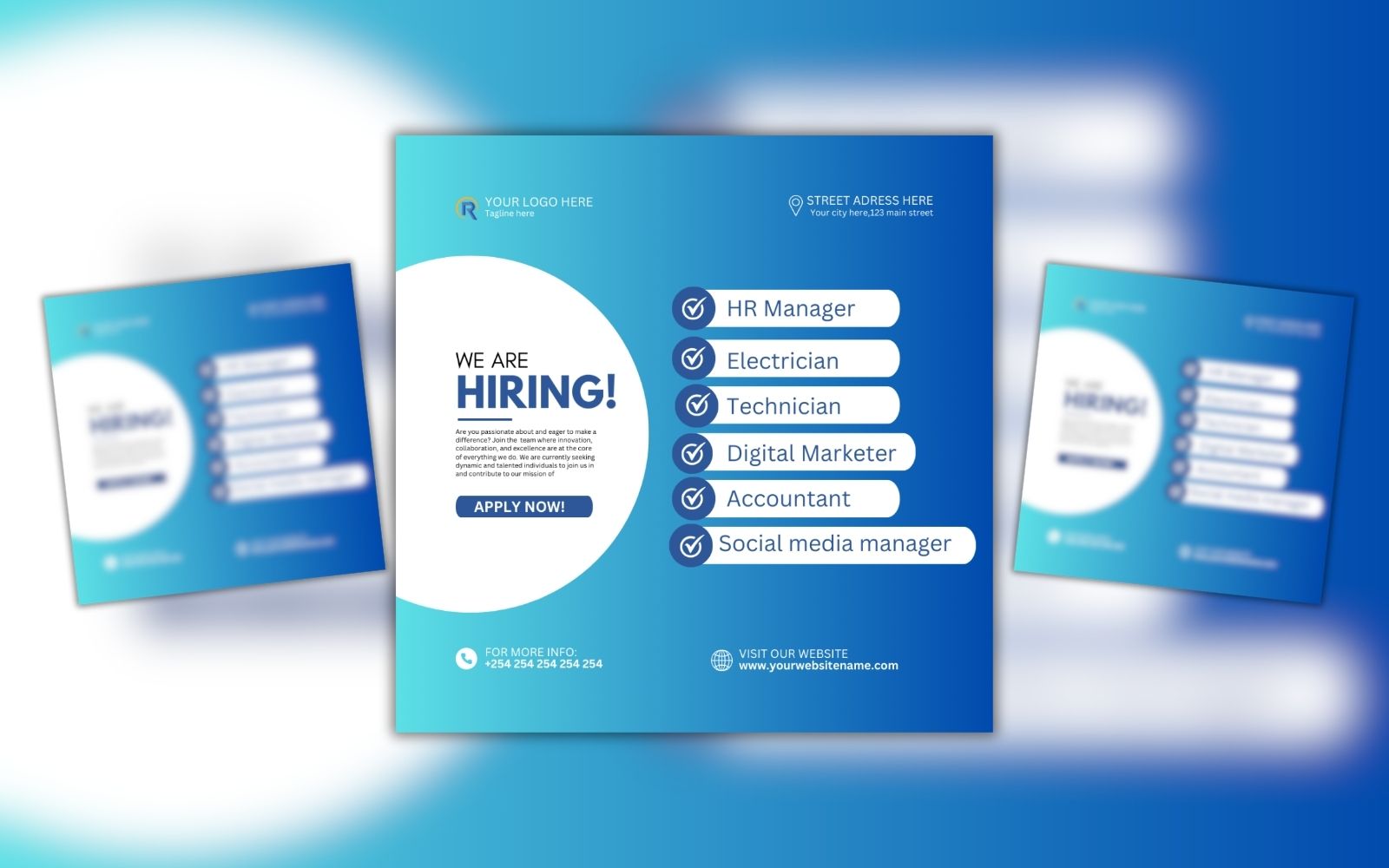 We Are Hiring Canva Design Template