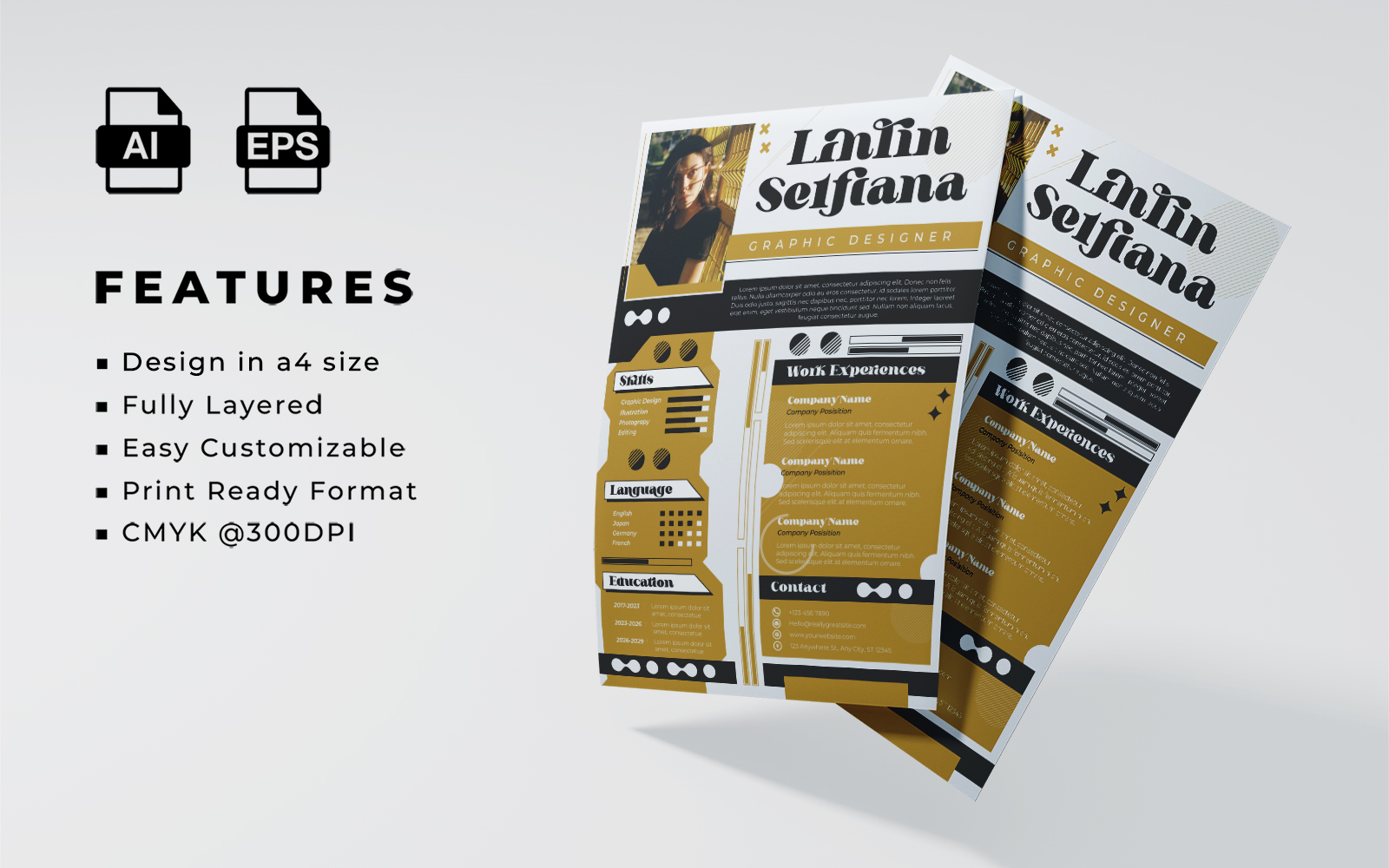 Resume and CV Template 020