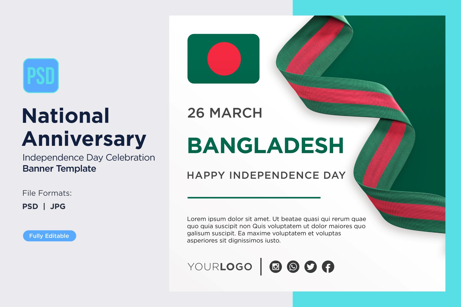 Bangladesh National Day Celebration Banner