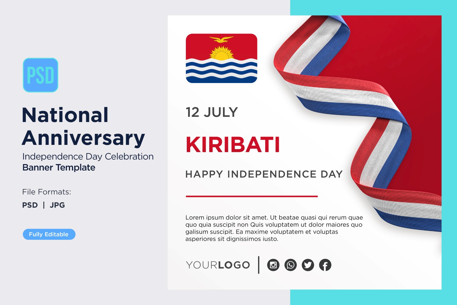 Kiribati National Day Celebration Banner