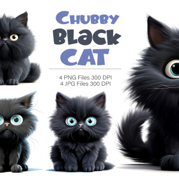 Black Cat Illustrations Templates 402862