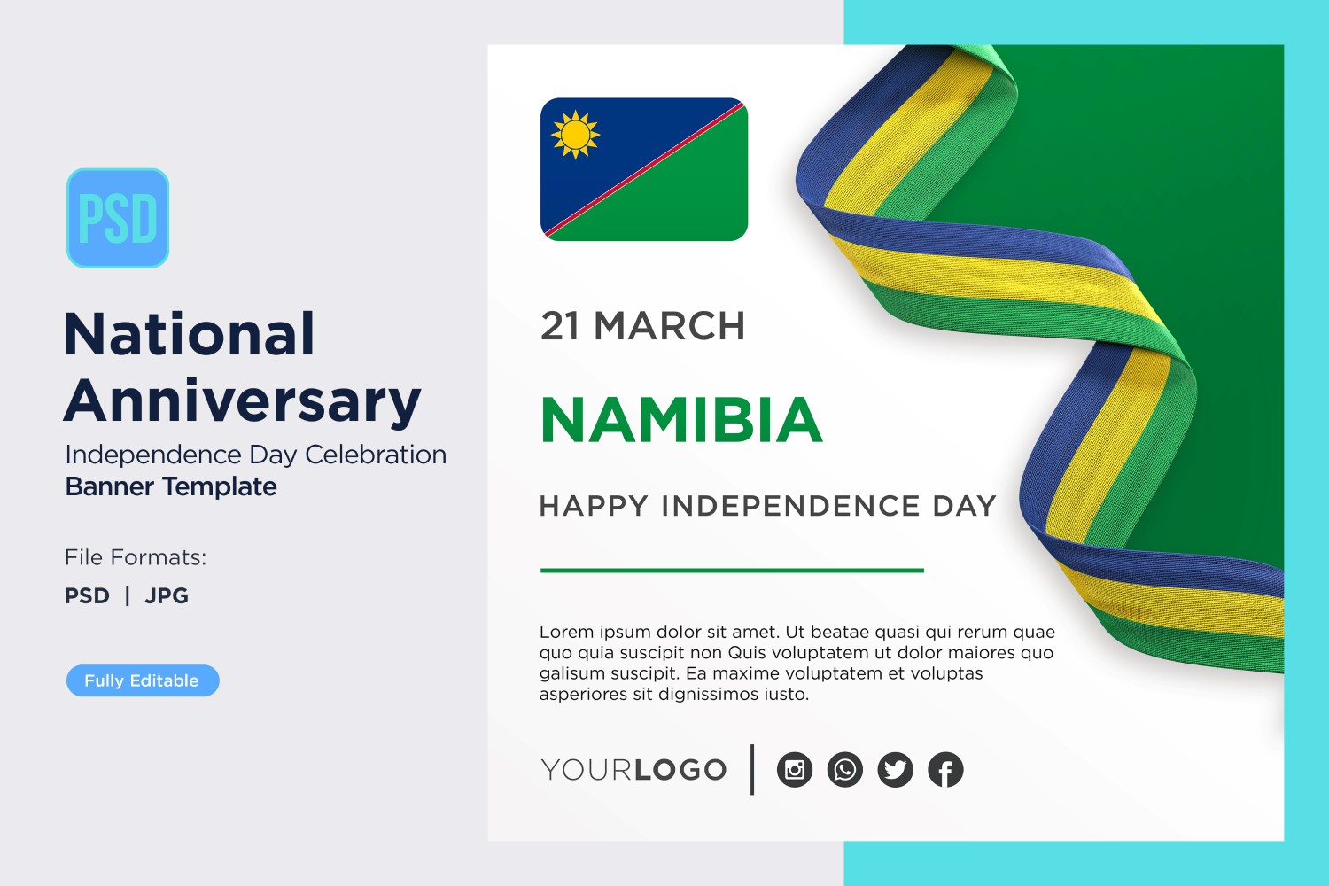 Namibia National Day Celebration Banner