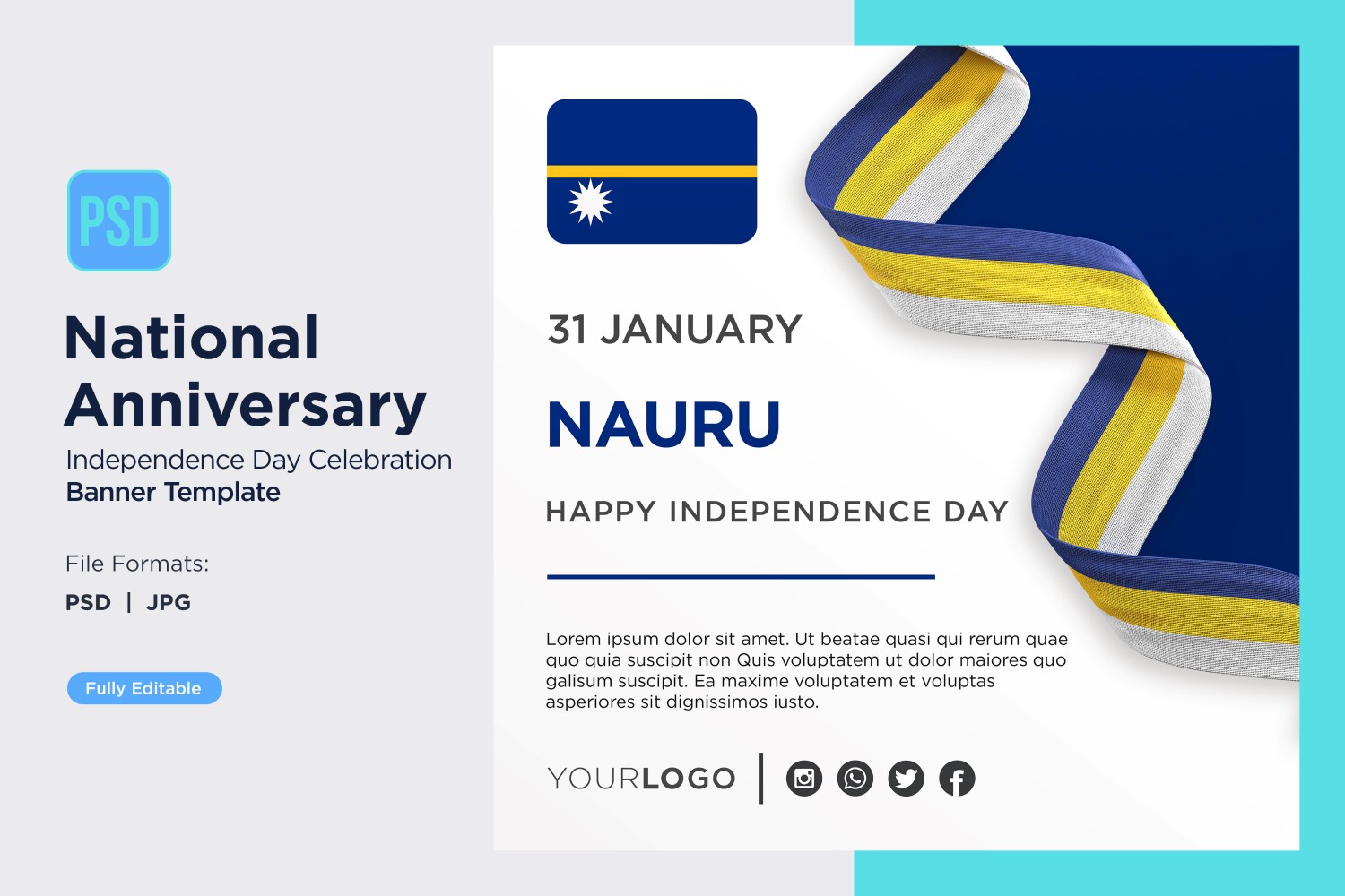 Nauru National Day Celebration Banner