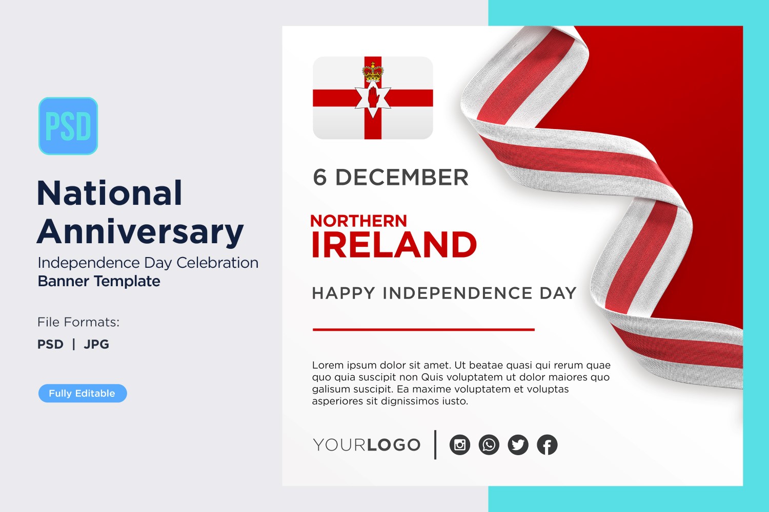 Northern Ireland National Day Celebration Banner