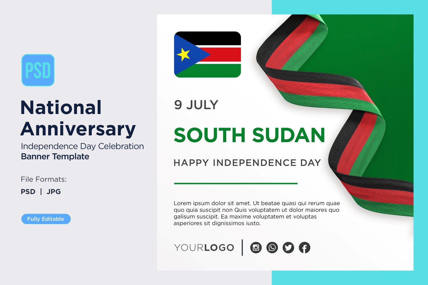 South Sudan National Day Celebration Banner