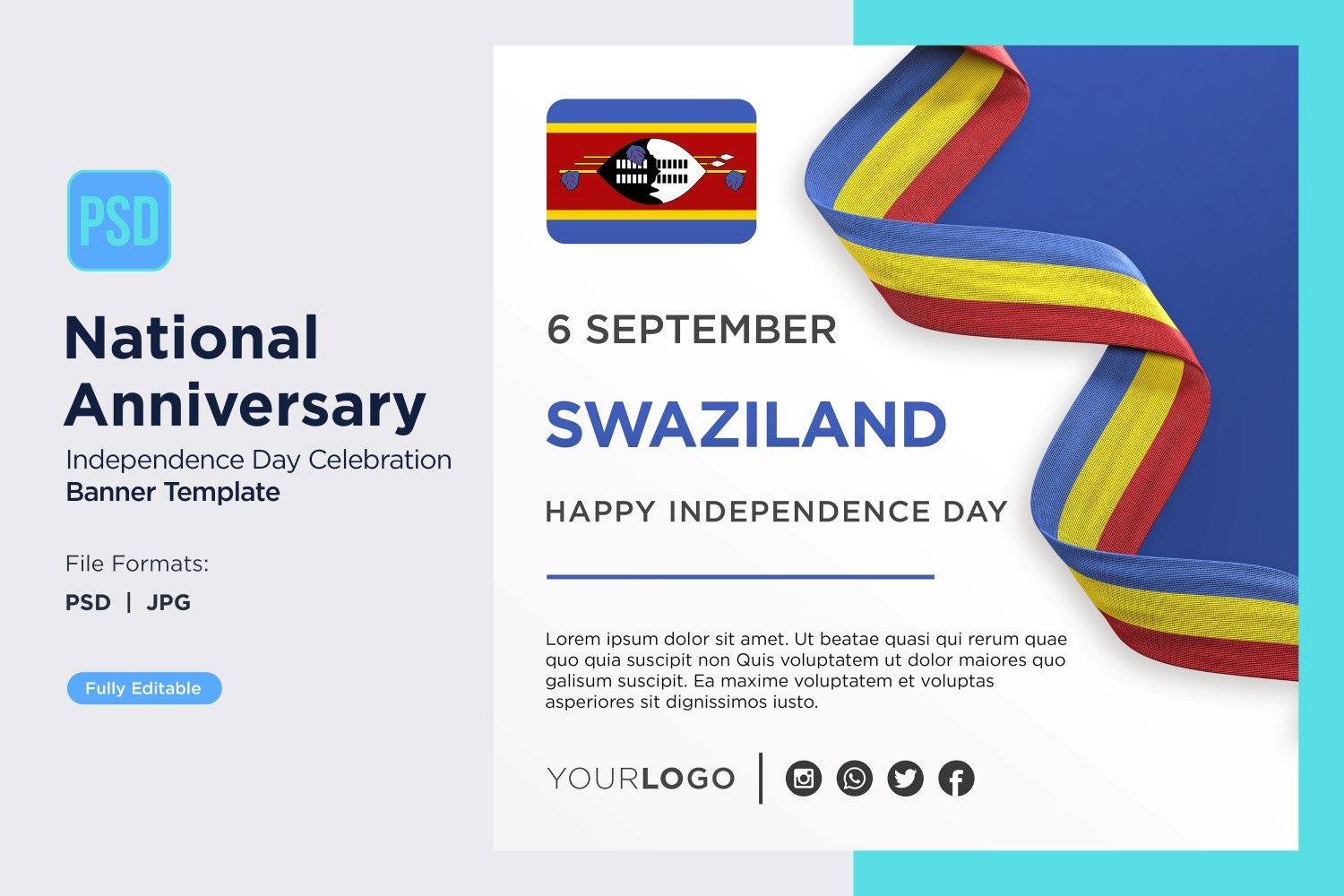 Swaziland National Day Celebration Banner