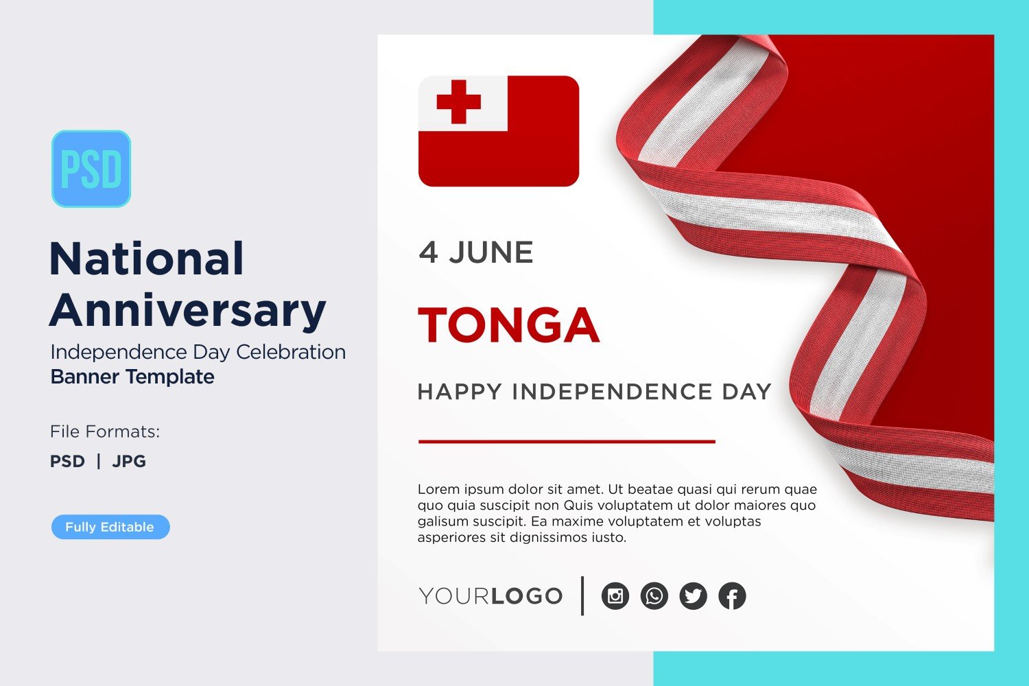 Tonga National Day Celebration Banner