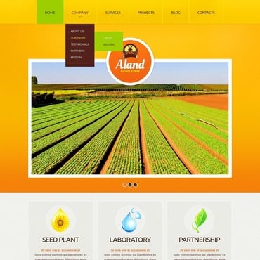 Agriculture Company Drupal Templates 40373