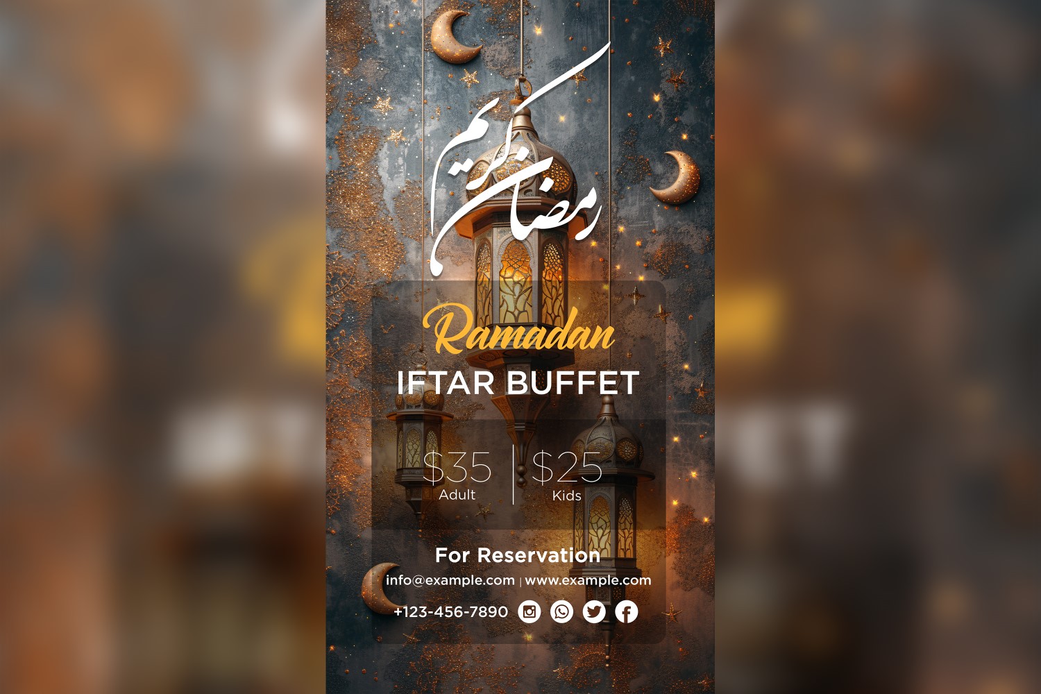 Ramadan Iftar Buffet Poster Design Template 58