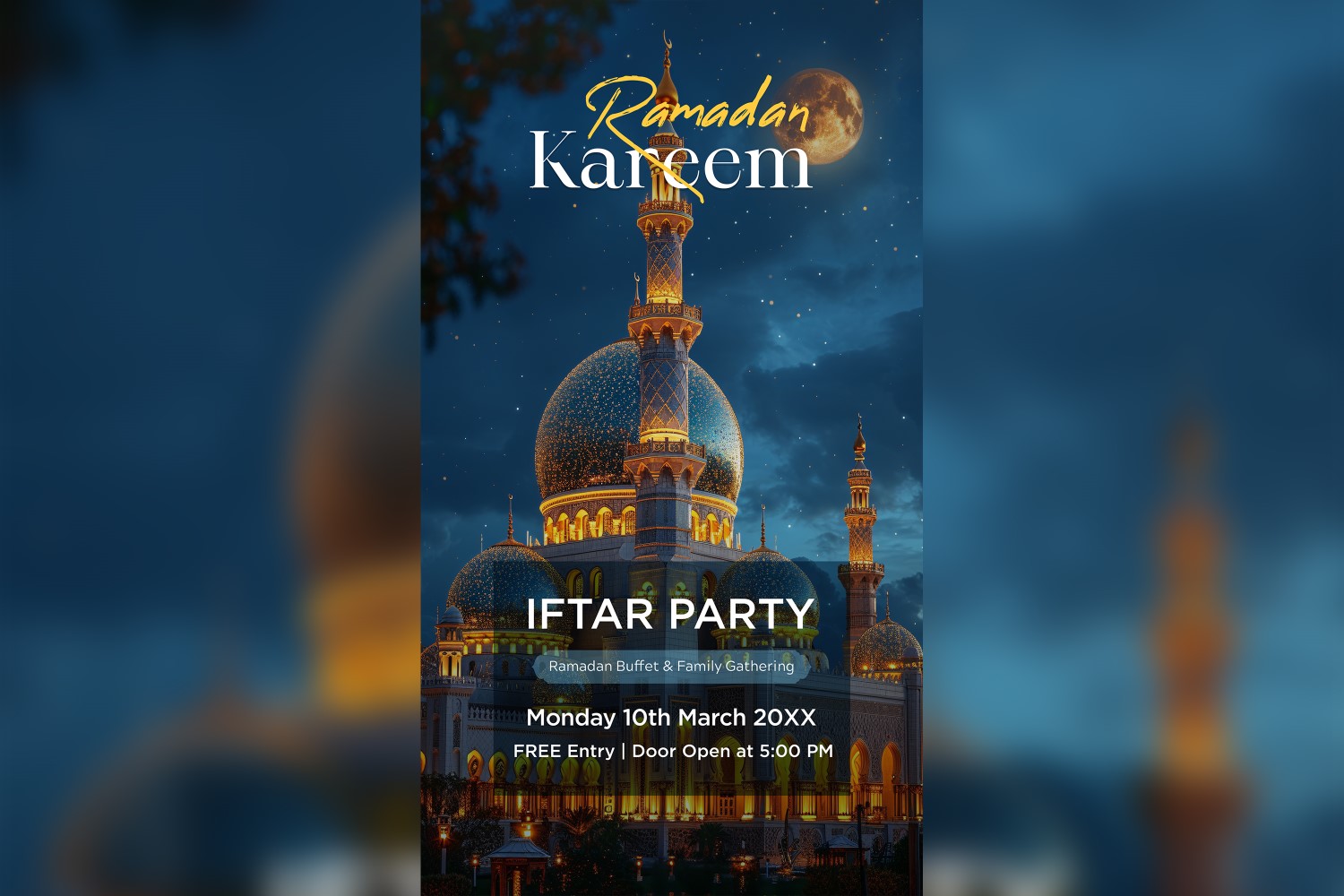 Ramadan Iftar Party Poster Design Template 63