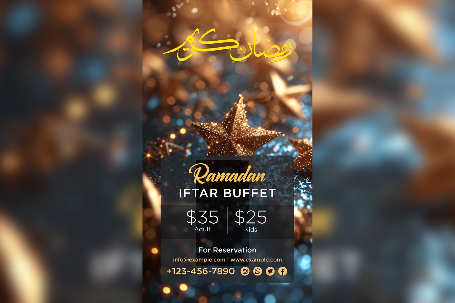 Ramadan Iftar Buffet Poster Design Template 72
