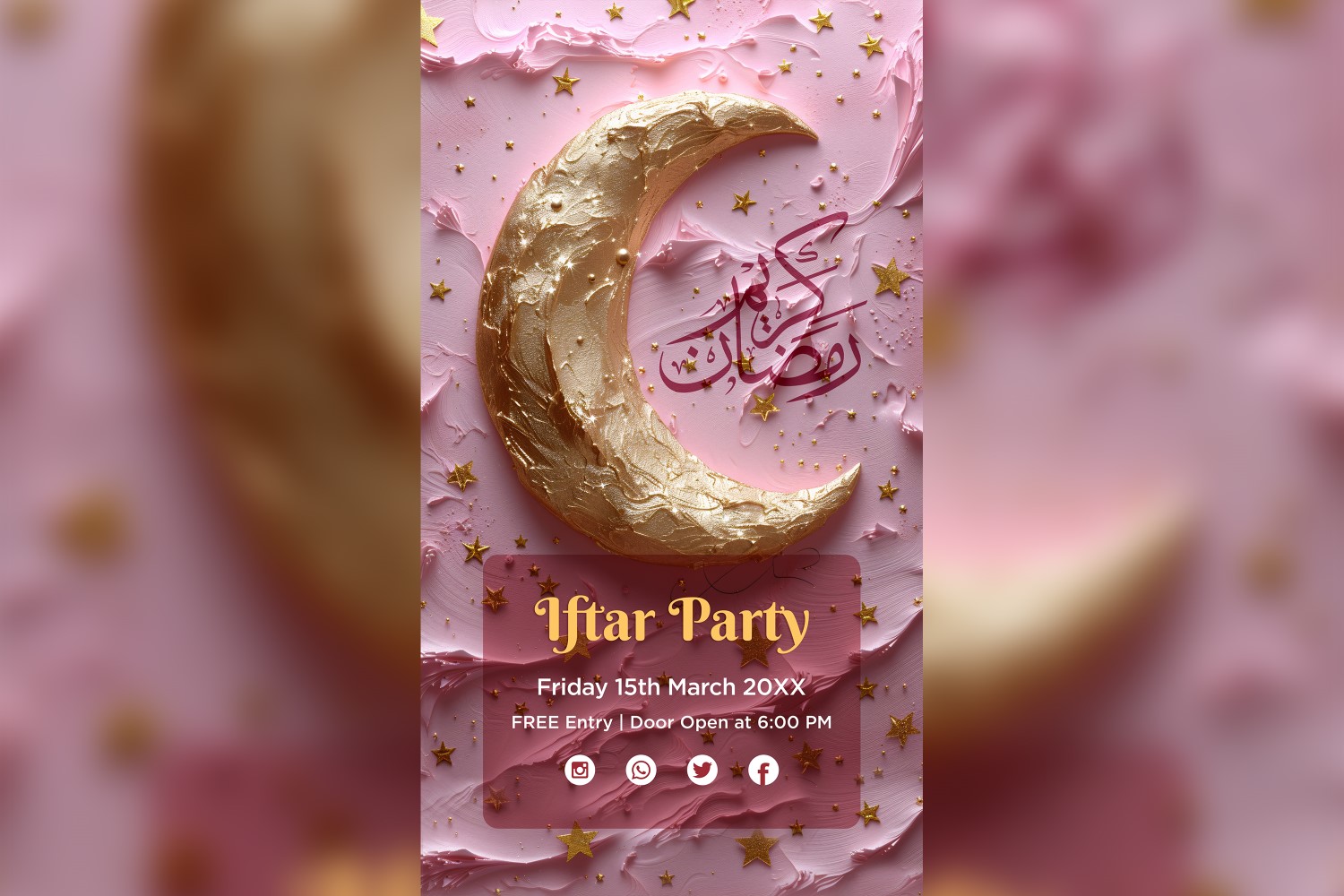 Ramadan Iftar Party Poster Design Template 74