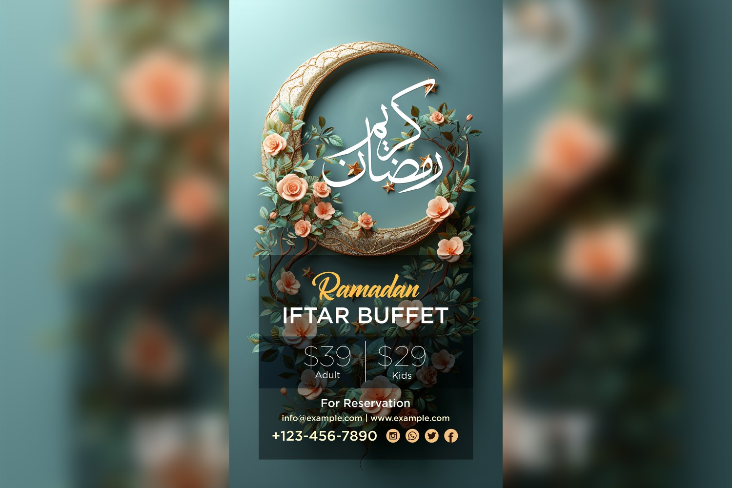 Ramadan Iftar Buffet Poster Design Template 76