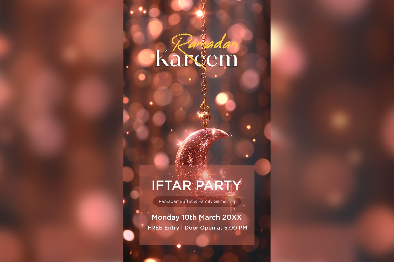 Ramadan Iftar Party Poster Design Template 90
