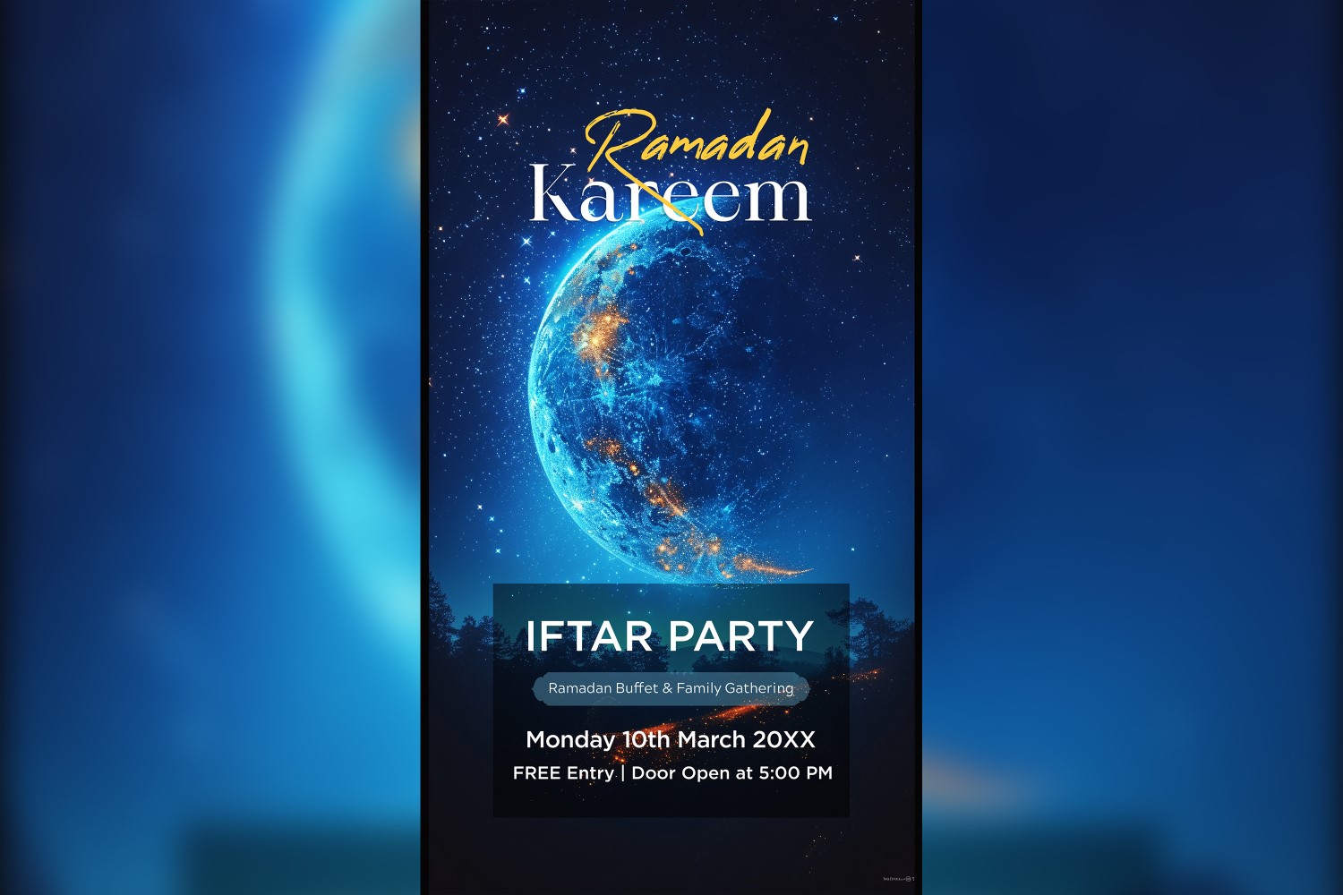 Ramadan Iftar Party Poster Design Template 114