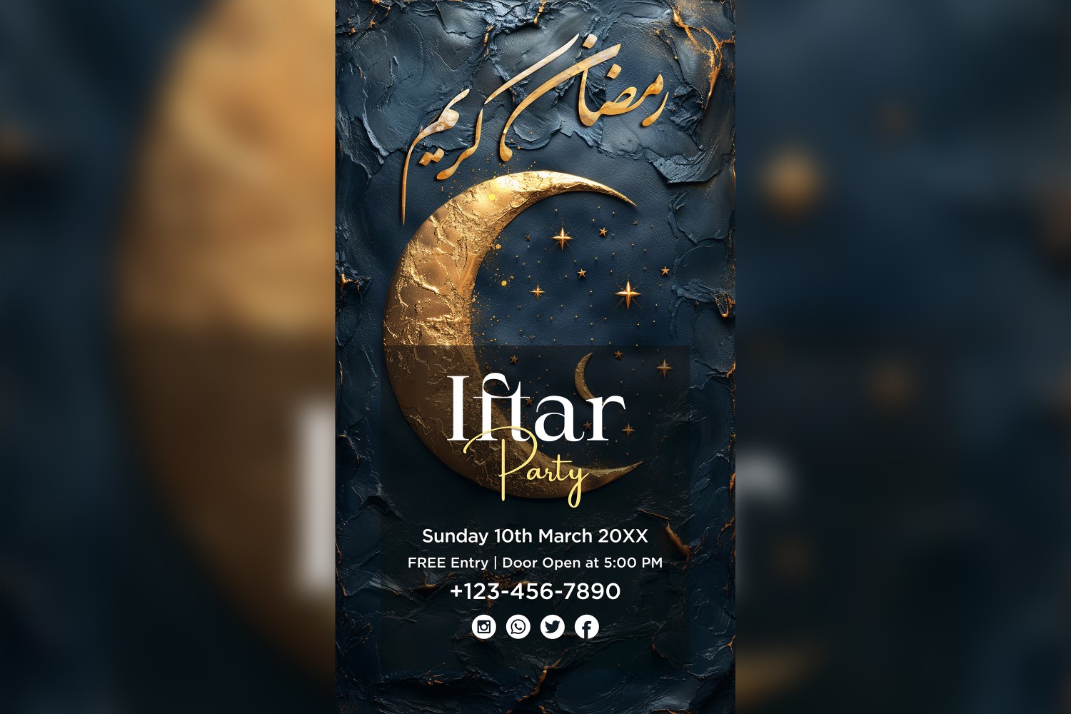 Ramadan Iftar Party Poster Design Template 127