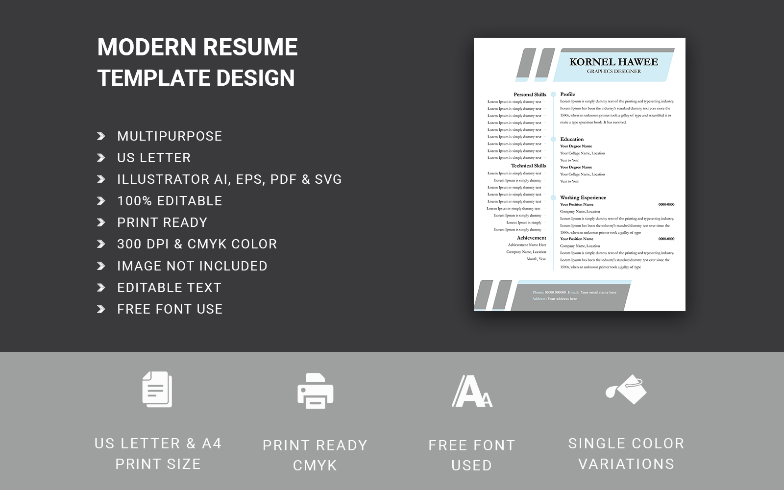 Unique Creative Resume Template Design – Capture Attention with Style