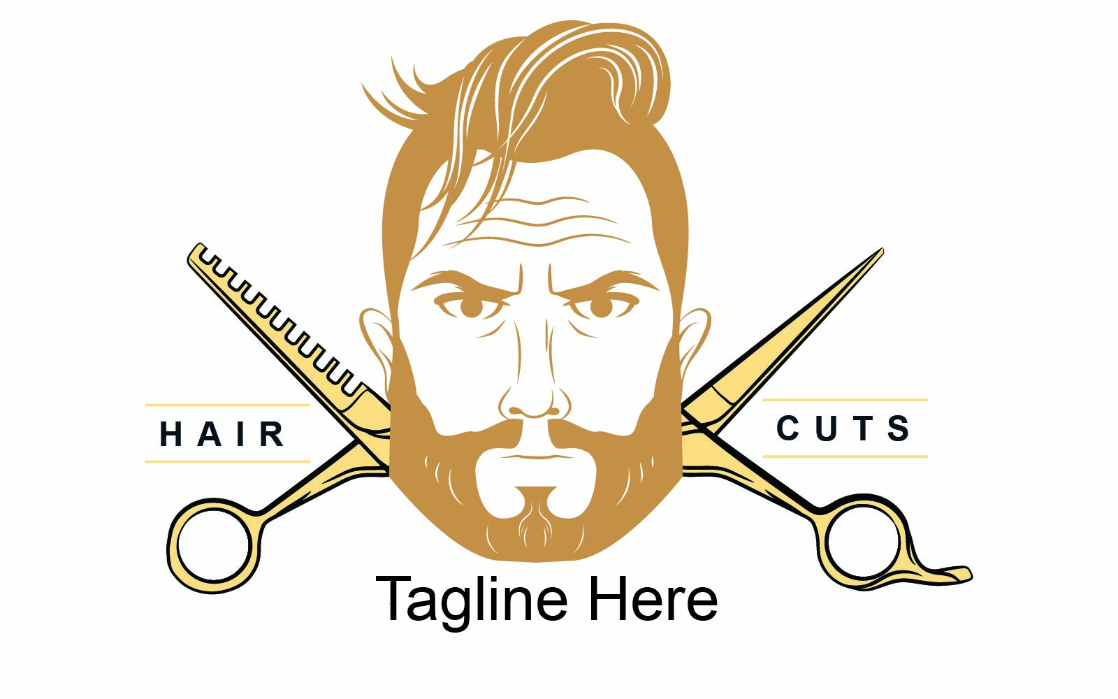 Hair Cuts Men's Logo Templates
