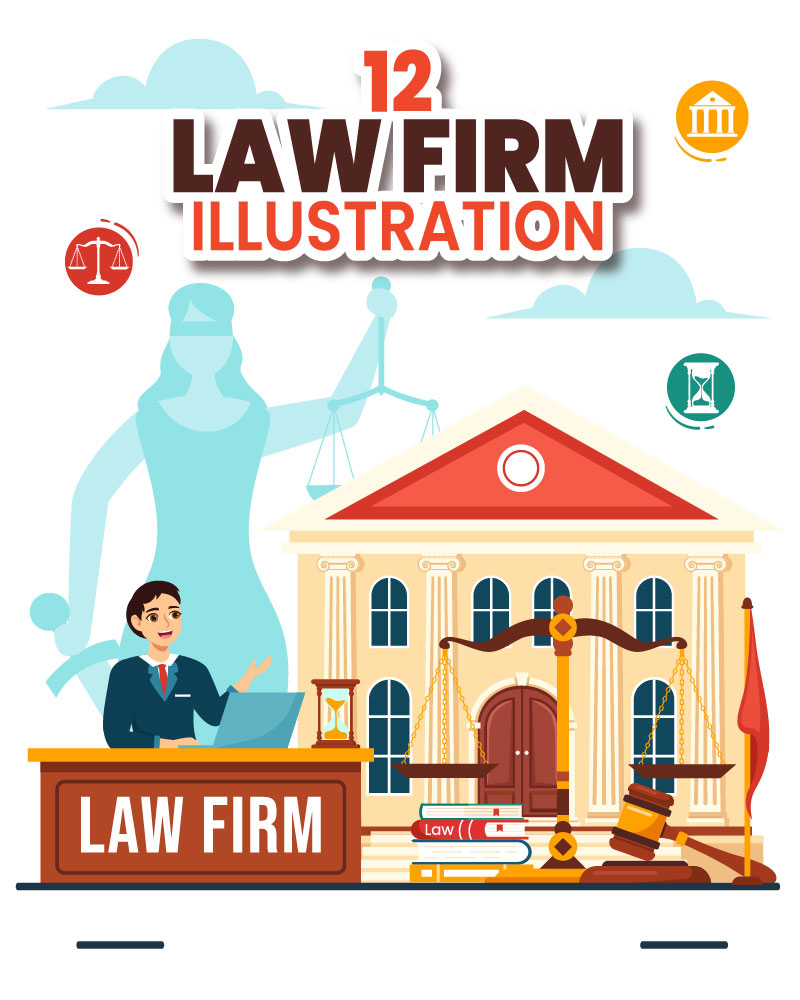 12 Law Firm Services Illustration