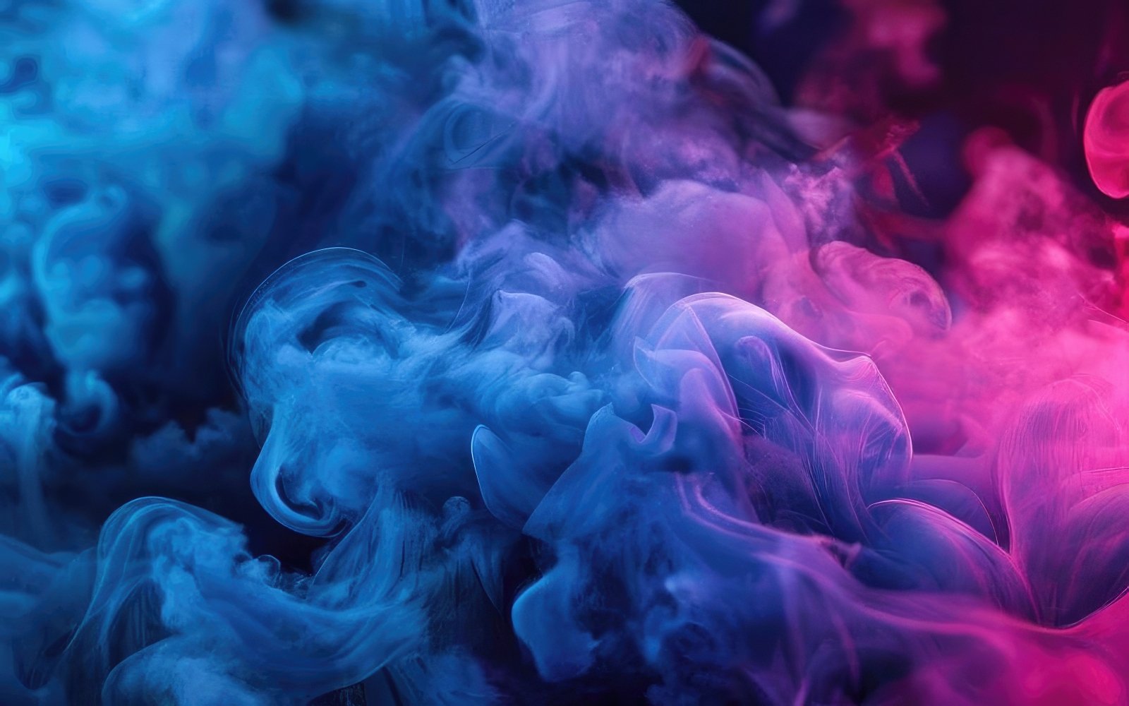 Dark blue and pink color gradient smoke wallpaper background design.