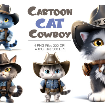 Cartoon Cat Illustrations Templates 403459