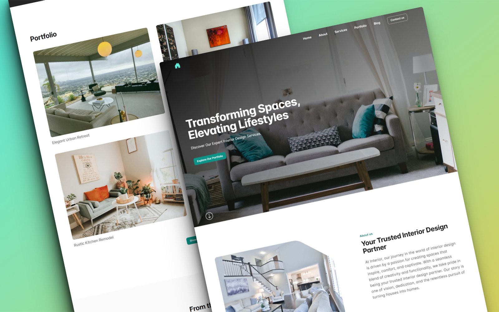Luxe - Interior Design Services HTML Landing Page Template