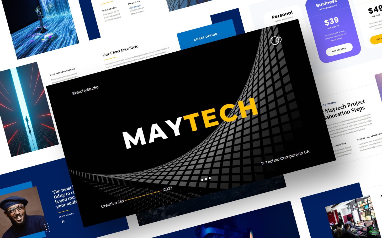 Maytech – IT Company Technology PowerPoint Presentation Template