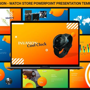 Watch Store PowerPoint Templates 403474
