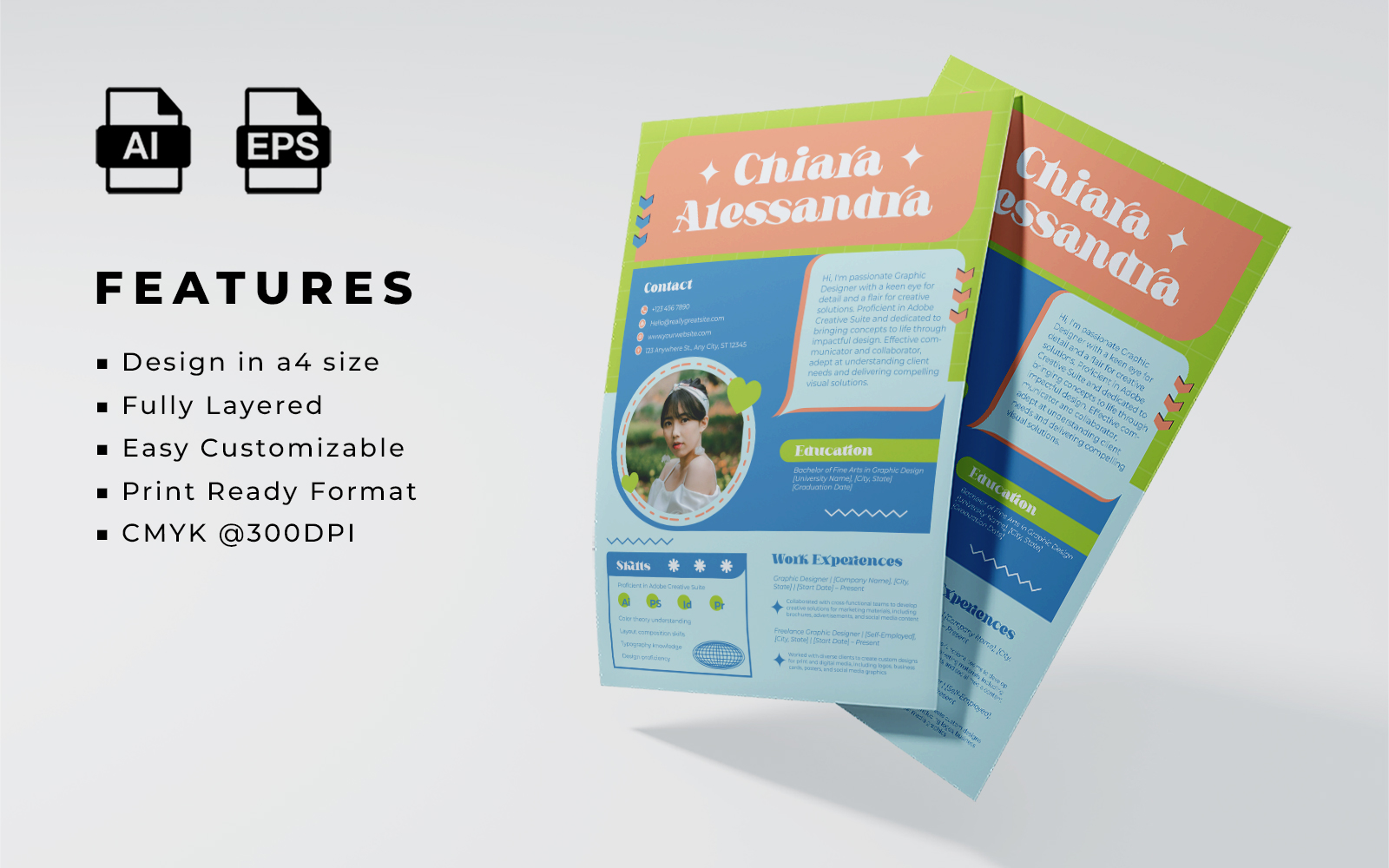 Resume and CV Template Design 09