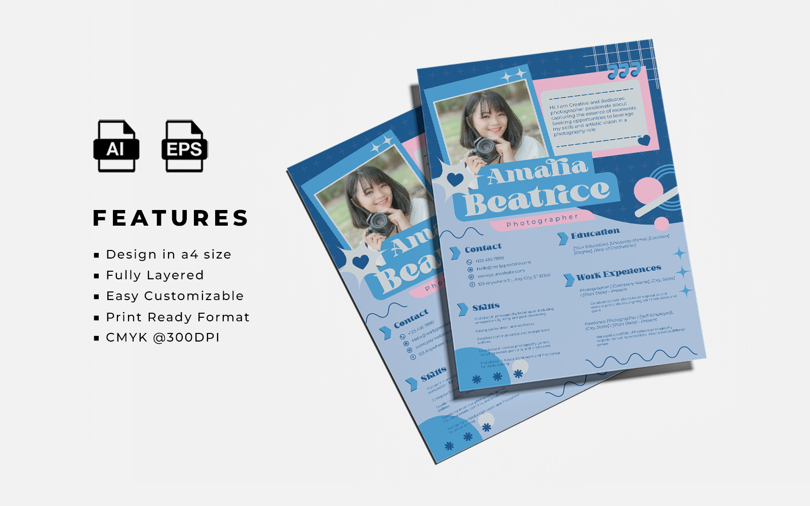 Resume and CV Template Design 010