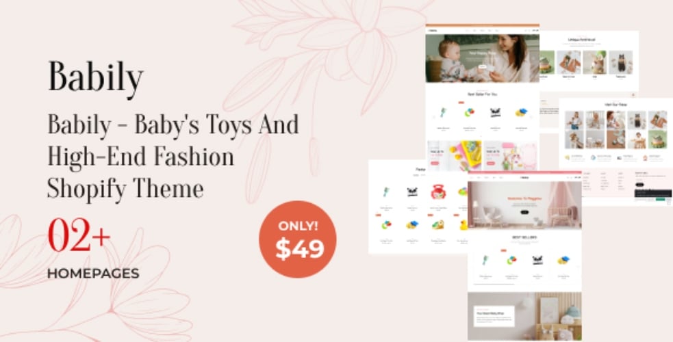 Babily - Baby's Toys and High-end Fashion Shopify Theme