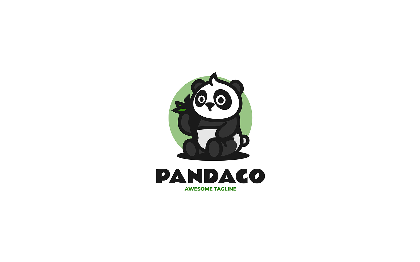 Panda Mascot Cartoon Logo 2