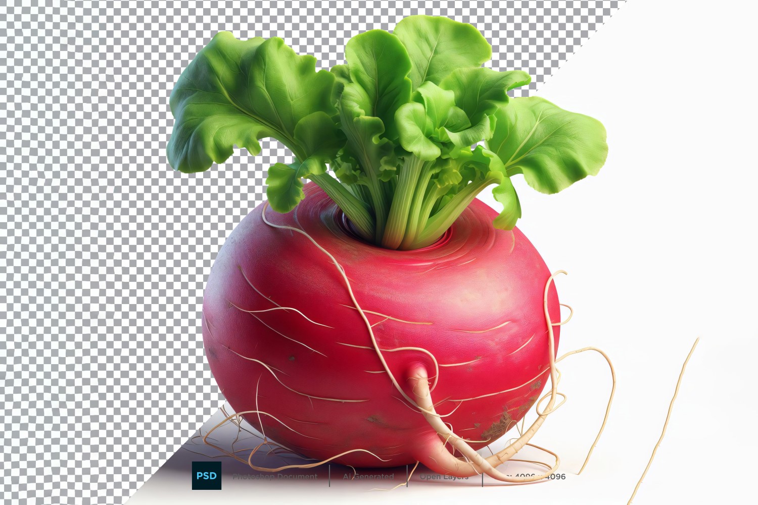 Radish Fresh Vegetable Transparent background 09