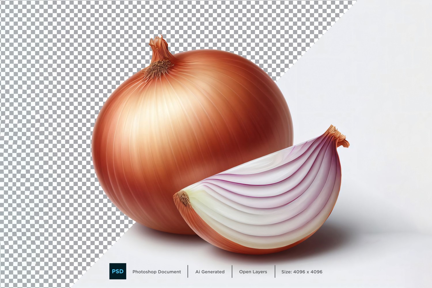 Onion Fresh Vegetable Transparent background 04