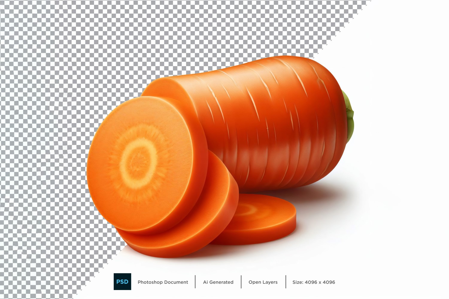 Carrot Fresh Vegetable Transparent background 03