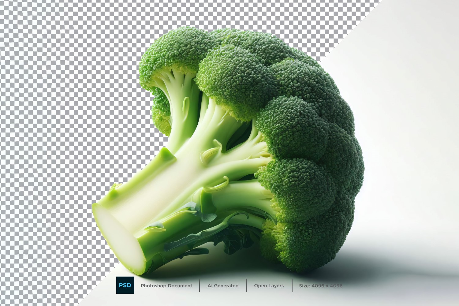 Broccoli Fresh Vegetable Transparent background 02