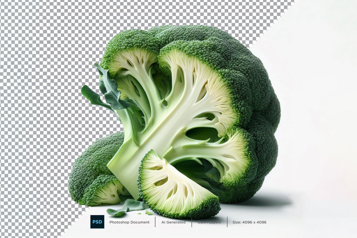 Broccoli Fresh Vegetable Transparent background 04
