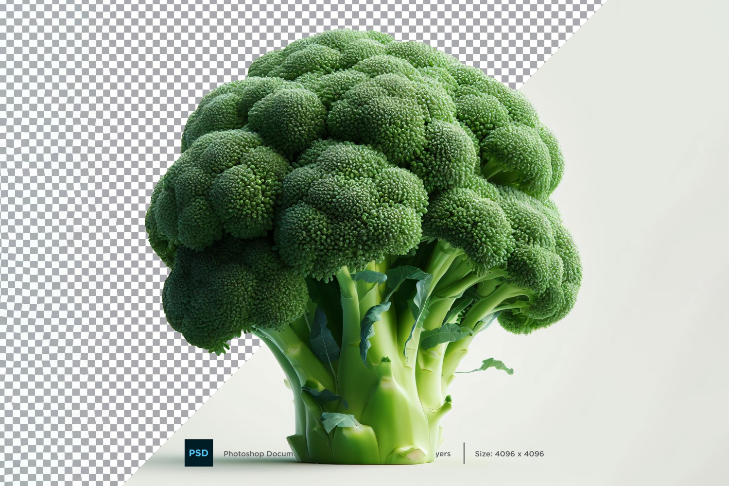 Broccoli Fresh Vegetable Transparent background 08