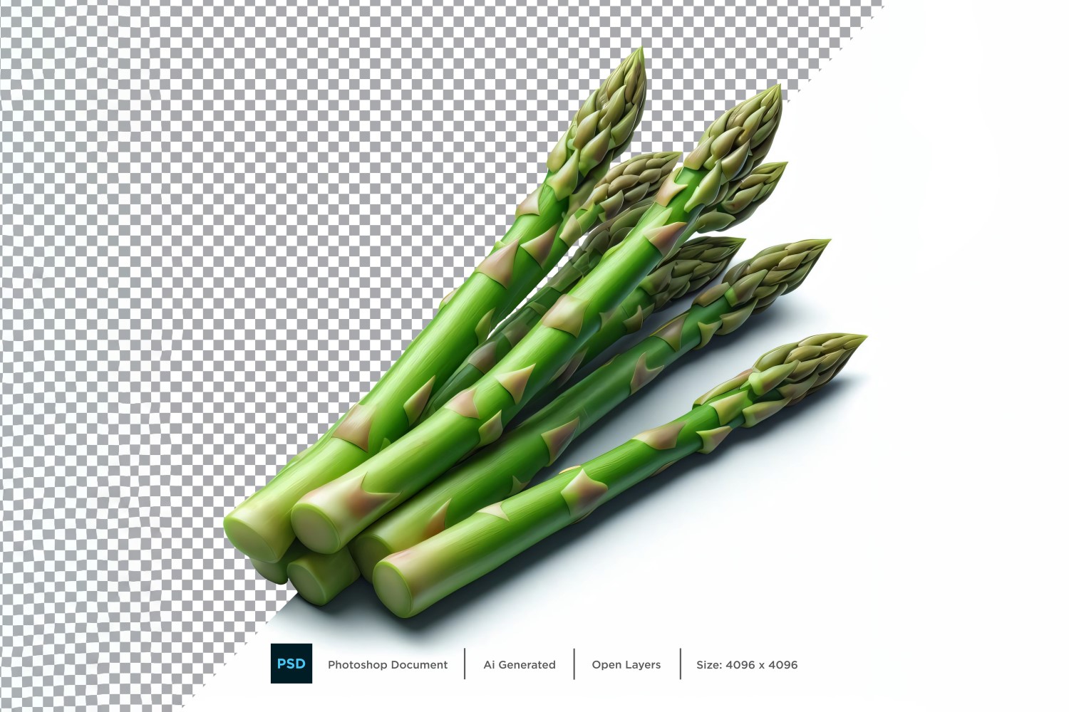 Asparagus Fresh Vegetable Transparent background 01